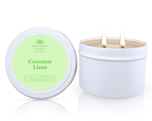 Coconut Lime Soy Candle Tin 165g