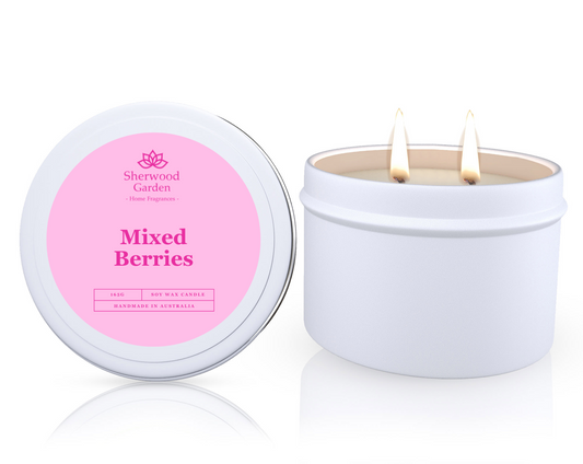 Mixed Berries Soy Candle Tin 165g