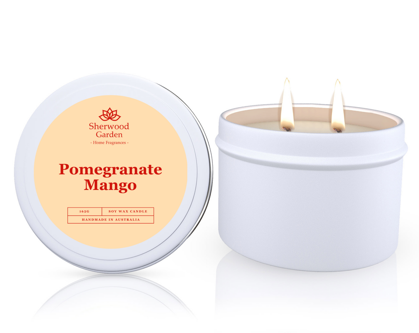 Pomegranate Mango Soy Candle Tin 165g