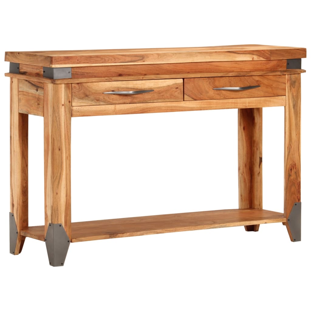 Console Table 110x34x74 cm Solid Wood Acacia