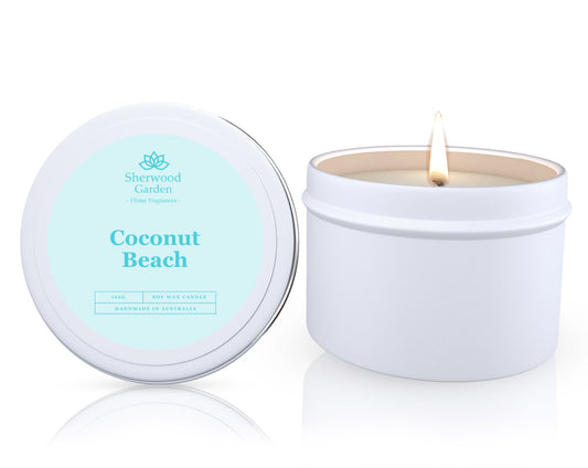 Coconut Beach Soy Candle Tin 165g