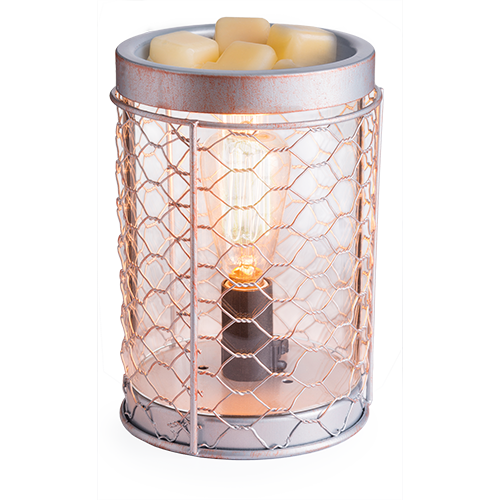 Chicken Wire Vintage Bulb Electric Fragrance Warmer