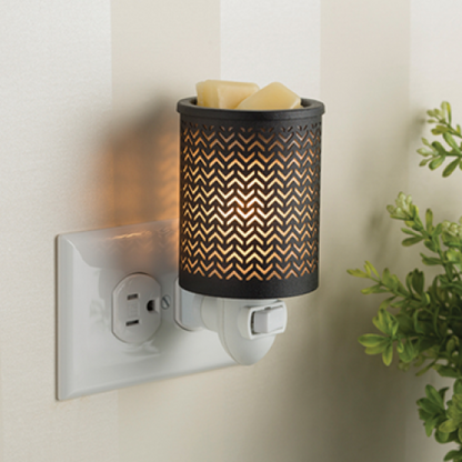 Chevron Metal Pluggable Fragrance Warmer